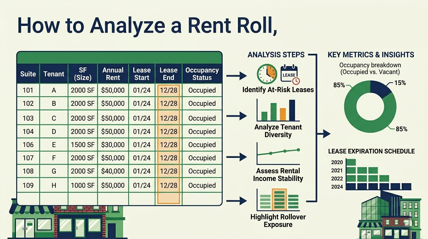 How to Analyze a Rent Roll: The CRE Underwriter's Complete Guide