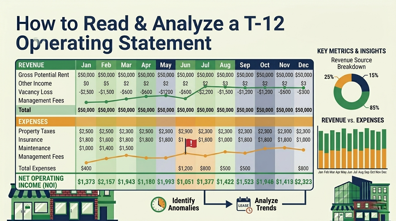How to Read and Analyze a T-12 Operating Statement — CRE Education