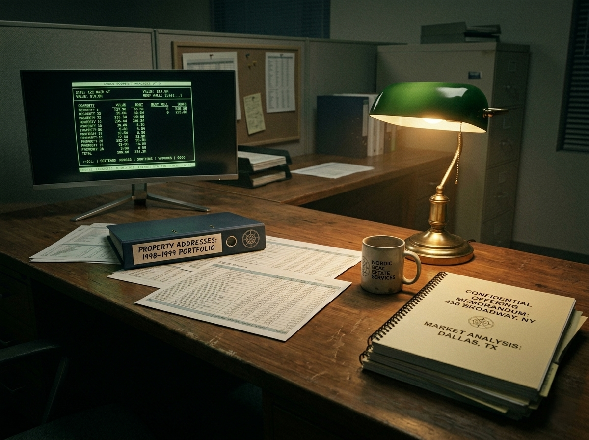 Commercial real estate acquisitions analysis workspace