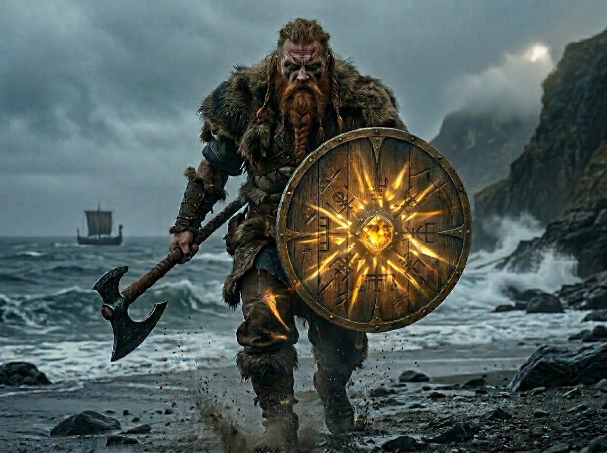 Viking berserker — savage, disciplined warriors