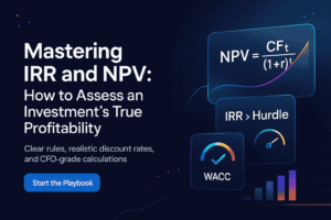 Mastering IRR and NPV How to Assess an Investment’s True Profitability